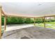 Spacious carport providing covered parking and access to the yard and street at 1653 S Delaware St, Indianapolis, IN 46225