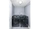 Bright laundry room featuring a new washer and dryer for efficient and convenient laundry care at 1653 S Delaware St, Indianapolis, IN 46225