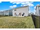 Spacious fenced backyard with a patio, ideal for entertaining and relaxation at 19970 Edwick Dr, Westfield, IN 46074