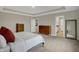 Bright main bedroom with ample storage and access to the ensuite bath at 19970 Edwick Dr, Westfield, IN 46074