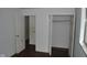Bedroom with a closet and doorway at 2194 N Riley Ave, Indianapolis, IN 46218