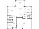 Main floorplan showing layout of the kitchen, living room, and dining room at 4148 Basswood Dr, Danville, IN 46122