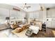 Cozy living room with lots of natural light and views of the pond at 4148 Basswood Dr, Danville, IN 46122