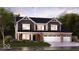 Charming two-story home features a brick facade, three-car garage, and manicured lawn at 540 Galveston Ln, Westfield, IN 46074