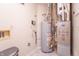 Functional utility room equipped with a water heater, furnace, and essential connections at 607 N White Ash N Ct, Mooresville, IN 46158