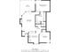Detailed floor plan showcasing the layout with bedrooms, bathrooms, kitchen, living room, and deck dimensions at 7160 Harbour, Indianapolis, IN 46240