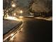 Snowy street scene with snow covered sidewalks and a street light at 7160 Harbour, Indianapolis, IN 46240