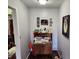Small office area features hardwood floors, desk, and unique decor at , Indianapolis, IN 46217
