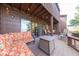 Outdoor patio with comfortable seating and view of the backyard at 802 Burwick Trce, Greenwood, IN 46143