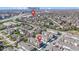 Aerial view of community close to shopping and retail at 13783 Tender Dr, Carmel, IN 46032