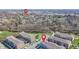 Aerial view showcasing community location near Clay Terrace at 13783 Tender Dr, Carmel, IN 46032