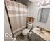 Bathroom with a shower and neutral sink, ready for new owners at 1402 Hornaday Rd, Brownsburg, IN 46112