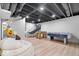 Finished basement featuring an arcade game, air hockey table, and basketball hoop game at 15152 Fallen Leaves Ln, Noblesville, IN 46060