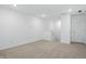 Unfinished basement with neutral carpet and white walls at 16955 Cole Evans Dr, Noblesville, IN 46060