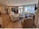 Spacious living room with hardwood floors, large windows, and stylish decor at 2460 Collins Dr, Westfield, IN 46074