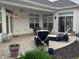 Spacious patio with outdoor seating and beautifully landscaped surroundings at 2460 Collins Dr, Westfield, IN 46074