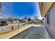 New deck on a sunny day overlooking the backyard and the neighborhood at 3006 W 10Th St, Indianapolis, IN 46222