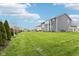 Expansive green backyard providing ample space for recreation and outdoor activities; room for a pool at 3645 Conifer Dr, Zionsville, IN 46077