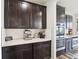 Kitchen featuring stainless steel appliances, espresso maker, and white subway tile backsplash at 3645 Conifer Dr, Zionsville, IN 46077