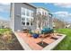 Charming outdoor patio with stylish furniture, ideal for relaxation and enjoying the beautifully landscaped backyard at 3645 Conifer Dr, Zionsville, IN 46077