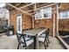 Outdoor patio with a dining area perfect for outdoor entertaining and summer barbecues at 3652 N Delaware St, Indianapolis, IN 46205