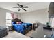 Bedroom with soft carpet and a large window, providing a relaxing space at 4345 Maize Ln, Whitestown, IN 46075