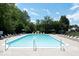 Outdoor swimming pool with lounge chairs and umbrellas on a sunny day at 4814 Lynton Ct, Indianapolis, IN 46254