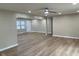 Living area with modern ceiling fan and recessed lights at 5105 Manning Rd, Indianapolis, IN 46228