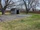 Exterior shot of a shed in the backyard offering extra storage on a well maintained lawn at 5961 N 200 W, Columbus, IN 47201
