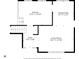 Detailed floor plan showing kitchen, dining area, living room and foyer dimensions, and layout at 6347 St Joe Dr, Indianapolis, IN 46217