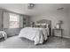 Bright bedroom featuring shuttered windows, and a comfortable bed at 650 Forest Blvd, Indianapolis, IN 46240