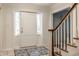 Inviting foyer with white door, staircase, and a glimpse into the adjacent room at 650 Forest Blvd, Indianapolis, IN 46240