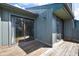 View of balcony with sliding glass doors and wood floors at 652 Blossom Dr, Avon, IN 46123