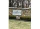 A stone sign marks the entrance to The Preserve at Fall Creek neighborhood at 8259 Plumwood Ln, Indianapolis, IN 46256