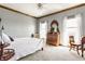 Spacious bedroom with carpet, ceiling fan, a window, and furniture at 8654 N Baltimore Rd, Monrovia, IN 46157
