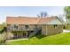 Back of house with deck and walk out basement at 8654 N Baltimore Rd, Monrovia, IN 46157
