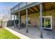 Covered patio area with a table and chairs set at 8654 N Baltimore Rd, Monrovia, IN 46157