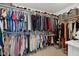 Walk-in closet featuring shelving and ample storage space for clothes and accessories at 8834 Pin Oak Dr, Zionsville, IN 46077