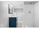 Bathroom featuring tiled shower, modern vanity and fixtures at 1310 N Chester Ave, Indianapolis, IN 46201