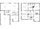 Detailed floor plan of a two-story home, showcasing the layout of rooms on both levels at 13211 N Landing W Cir, Camby, IN 46113