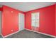 Red Bedroom featuring a window with natural light and neutral carpet at 153 Terrace Ct, Franklin, IN 46131