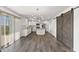 Open concept kitchen with a large island, modern appliances, and white cabinetry at 153 Terrace Ct, Franklin, IN 46131