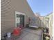 Cozy patio with outdoor seating and decorative touches, perfect for relaxing and entertaining at 1739 Wellesley Commons # 48A, Indianapolis, IN 46219
