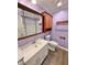 Bathroom with vanity sink, toilet and tub at 1761 Country Lane Dr, Greenfield, IN 46140