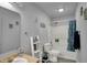 Charming bathroom with shower-tub combo, vanity with sink, and neutral walls at 320 Legacy Blvd, Greenwood, IN 46143