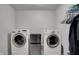Convenient laundry area with washer, dryer, and extra storage space at 320 Legacy Blvd, Greenwood, IN 46143