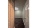 Hallway displaying consistent flooring, with a view into the bedroom and closet at , Indianapolis, IN 46221