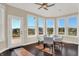 Breakfast nook with abundant natural light and access to an outdoor deck at 3715 Kendall Wood Dr, Carmel, IN 46032