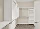 Walk-in closet with adjustable shelving and ample storage space for organized living at 3715 Kendall Wood Dr, Carmel, IN 46032
