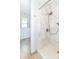 Bathroom with walk in shower and accessibility features at 377 Van Buren St, Greenfield, IN 46140